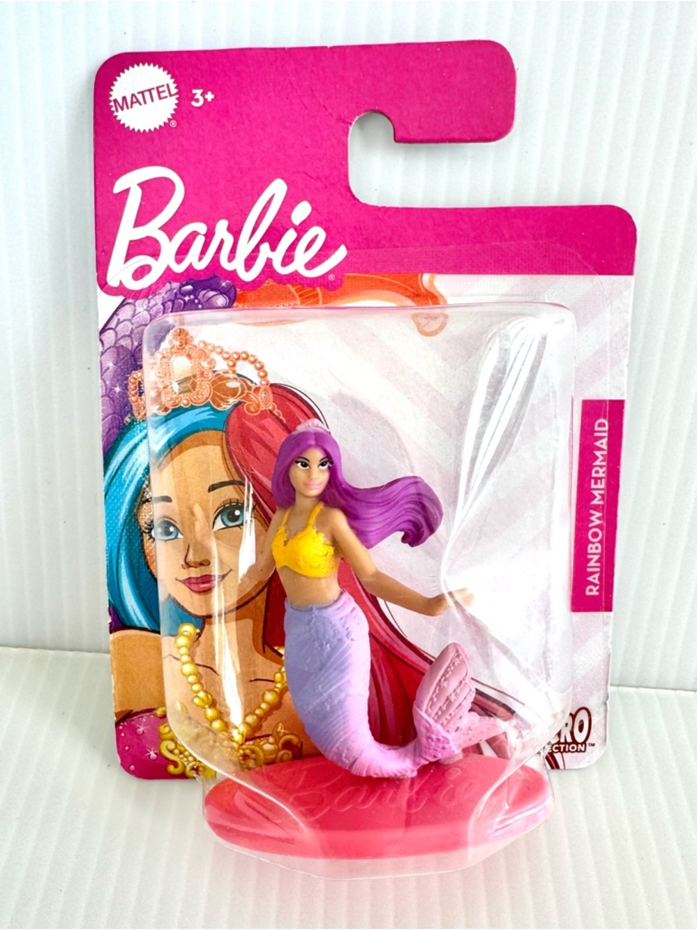 💜NIB. Mattel Barbie Rainbow Mermaid figurine - 2 about inches tall